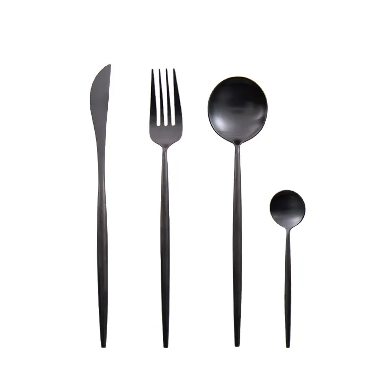 Cutlery spoon set - Matt Black