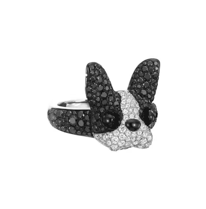 Micro-encrusted diamond ring