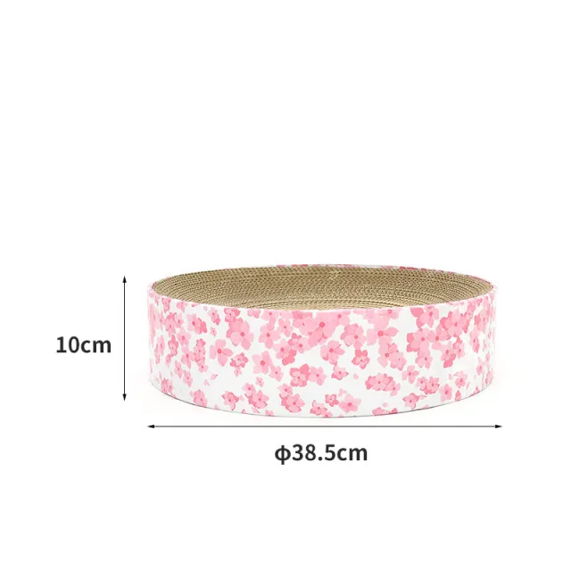 Round corrugated cat scratcher Cherry Blossom - Shop at LoveMi