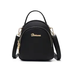 Presbyopia mini single shoulder messenger bag - Black - View 1