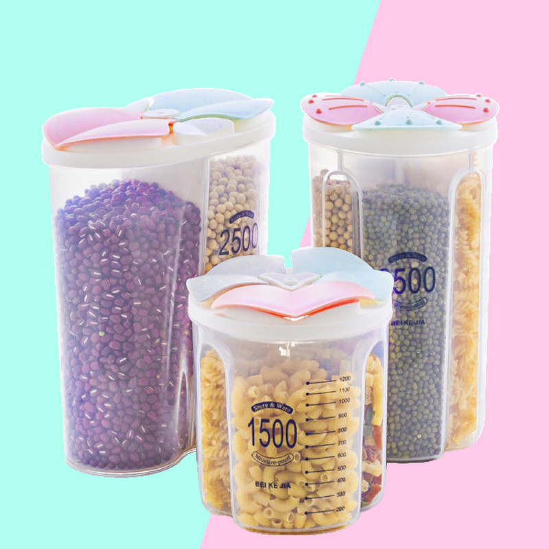 Whole Grain Storage Box, Divided Grain Storage Tank