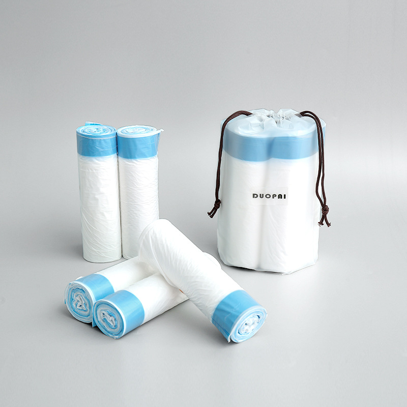 Drawstring plastic bag