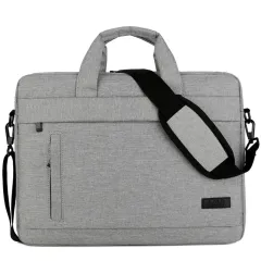 Computer shoulder bag - Grey - View 1