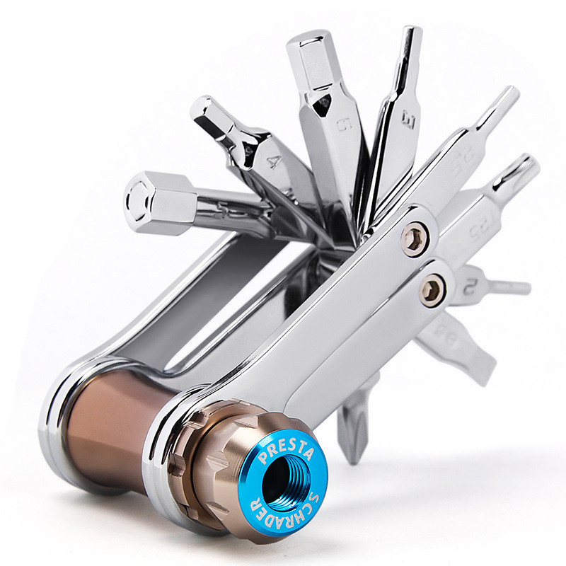 Bicycle multifunctional repair combination