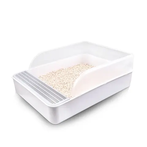 Semi-enclosed Litter Box