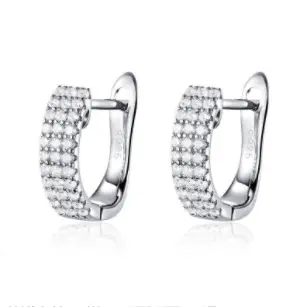 925 silver zircon earrings