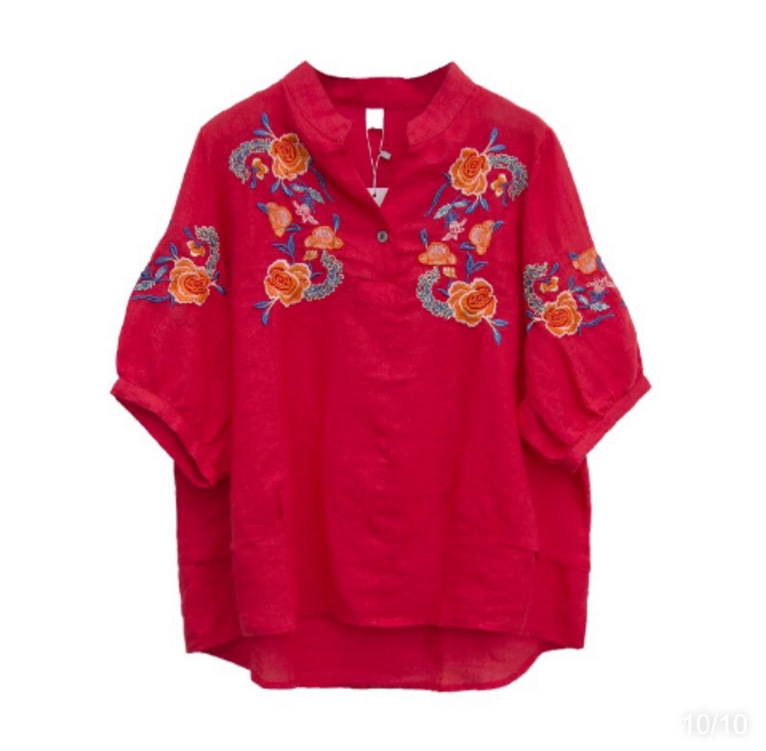 Ethnic embroidery top