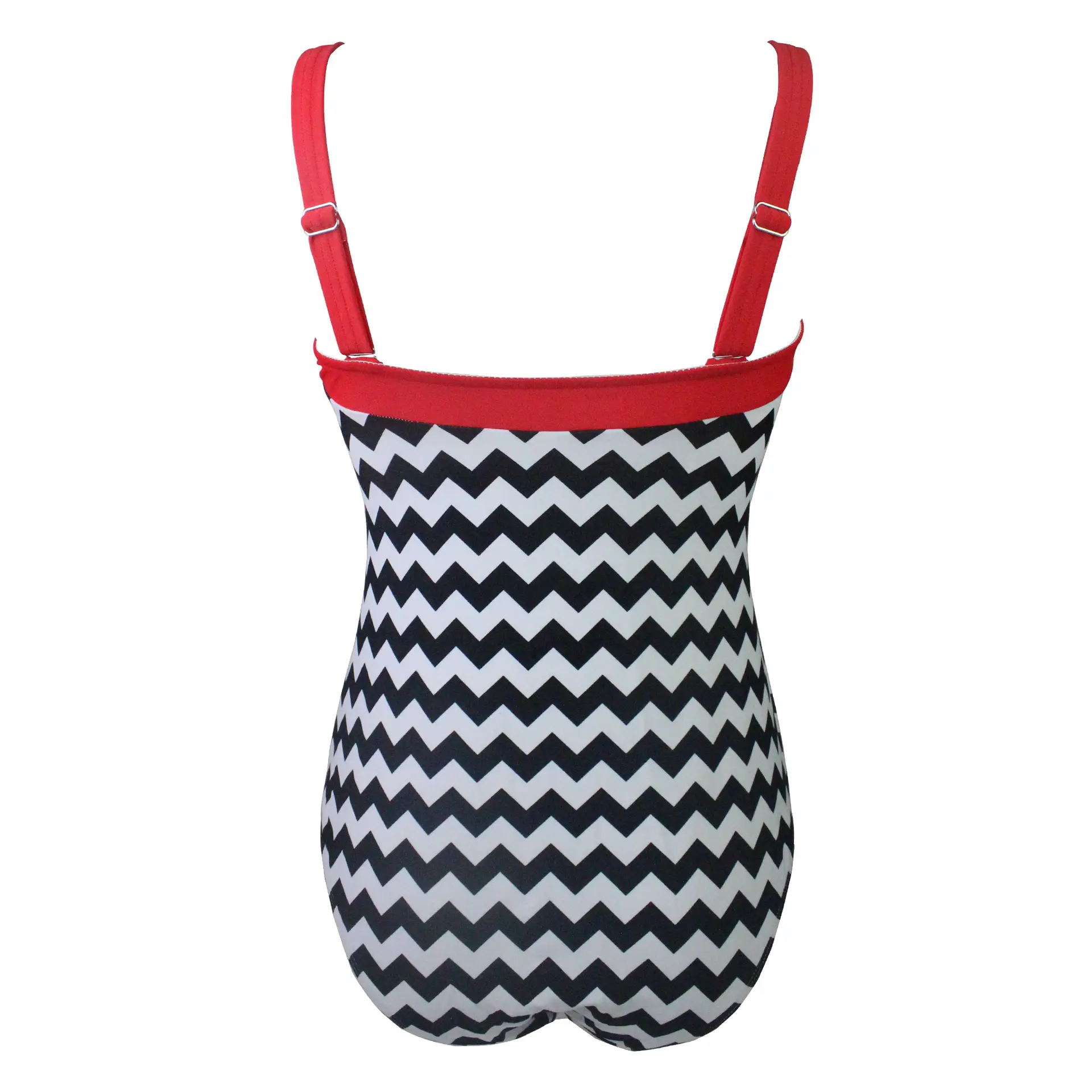 Double shoulder wave swimsuit