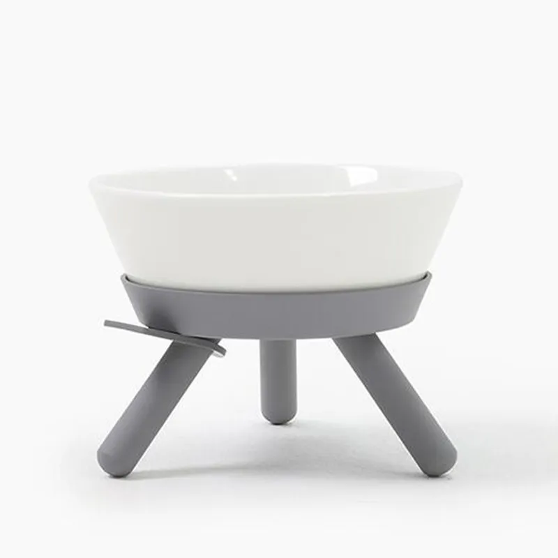 Dog dining table bowl - Grey