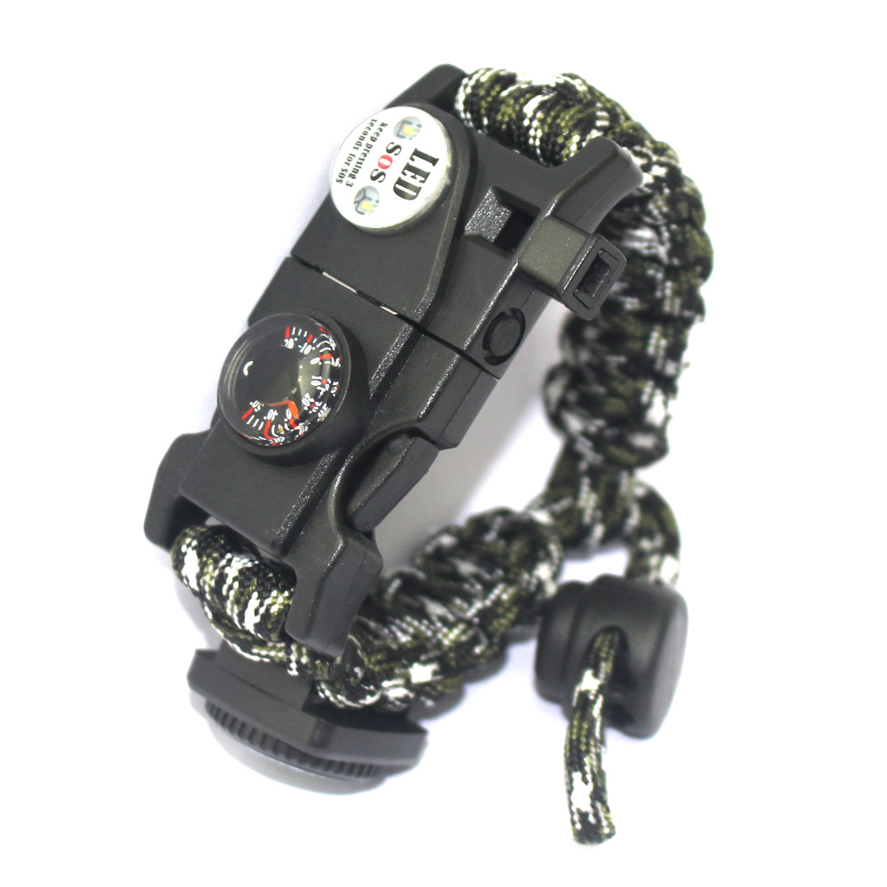 Survival safety umbrella rope braided bracelet