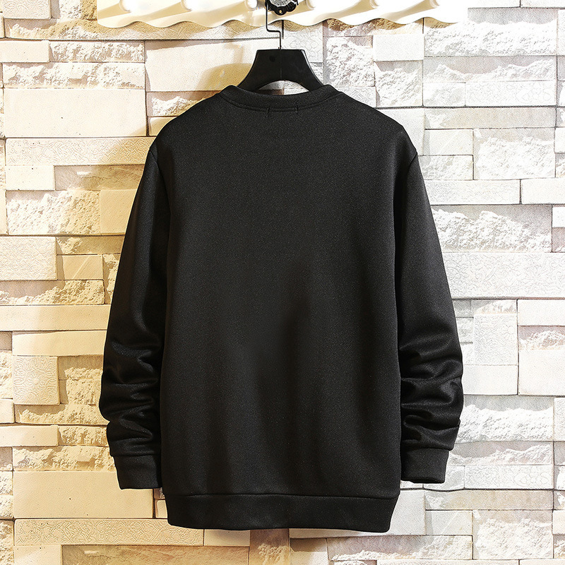 Cartoon cat print long sleeve sweater