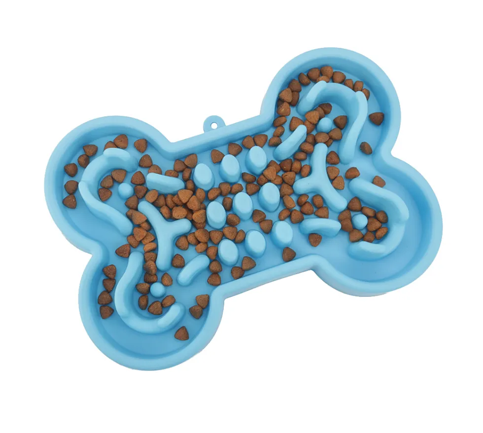 Pet Dog Slow Food Feeder Anti Choke Travel Bowl – image 3