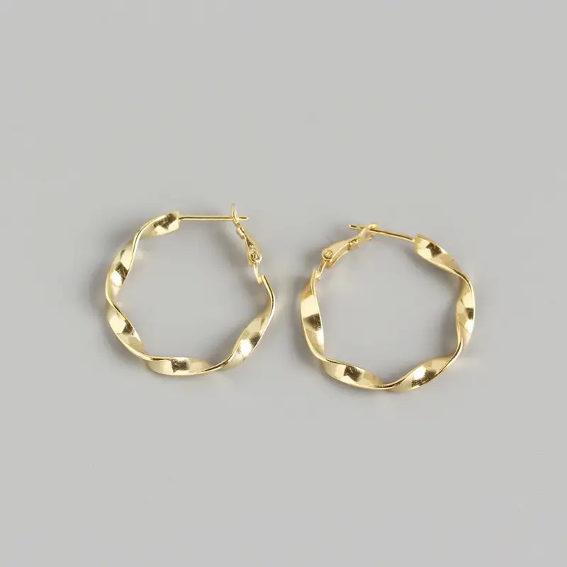 Handmade ear hoop earrings