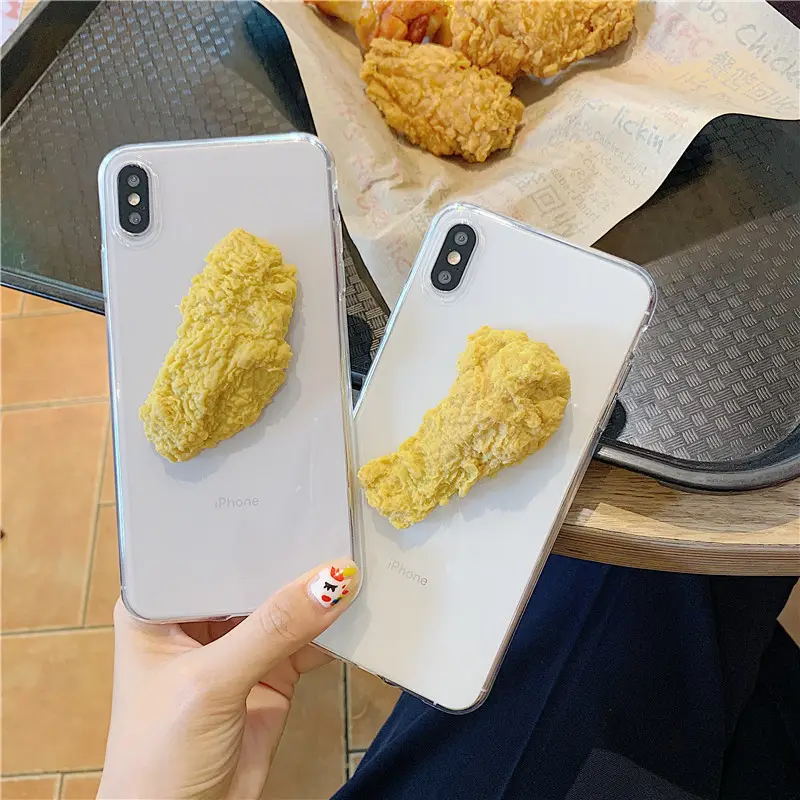 Three-dimensional chicken wings phone case