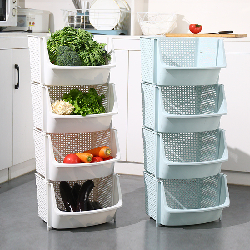 Vegetable Basket Rack with Multiple-layers