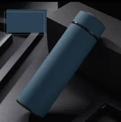 450ml Stainless Steel Water Bottle Double Wall Vacuum Insulated Business Travel Sport Outdoor Water Bottle - Blue - View 1