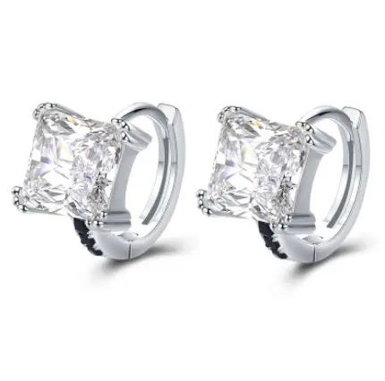 Sterling silver zircon earrings