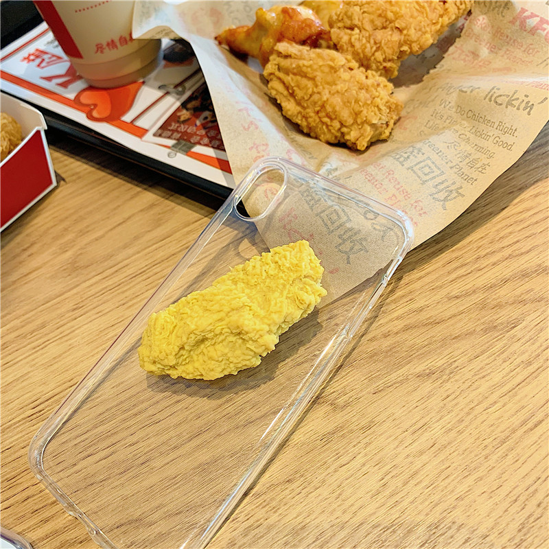 Three-dimensional chicken wings phone case