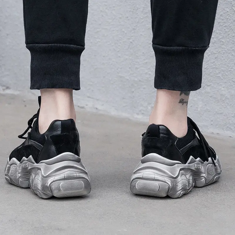 Vintage leather casual shoes