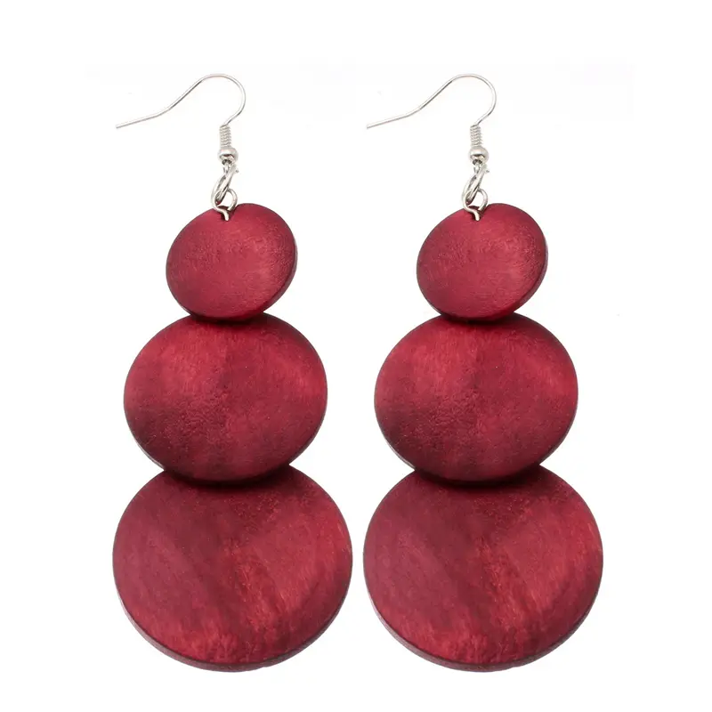 Fashion personality wood earrings