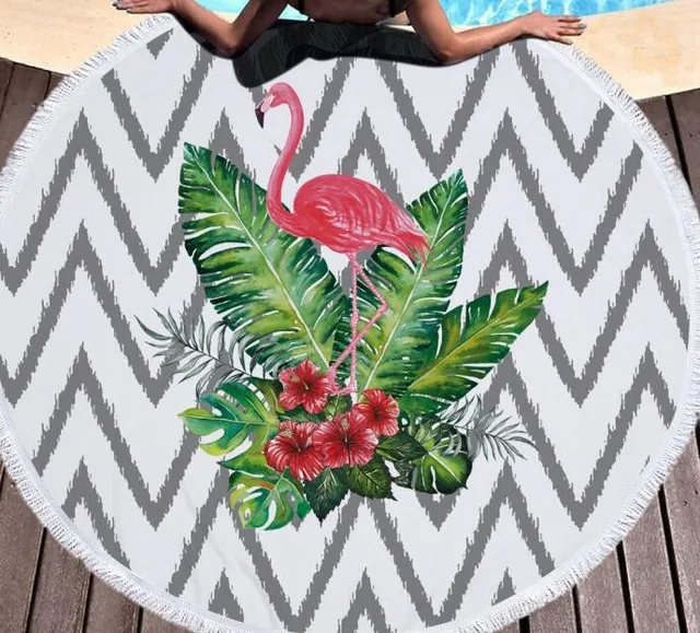 Flamingo round beach towel 6 Style 150X150Cm - Shop at LoveMi