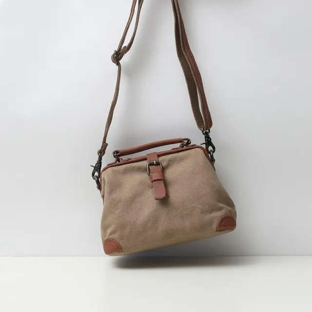 Retro forest women's canvas bag Khaki - Shop at LoveMi