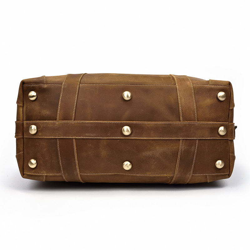Crazy horse leather large capacity luggage bag