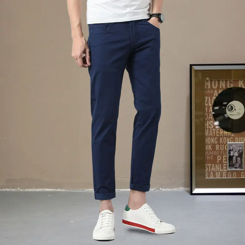 Men's cotton casual pants