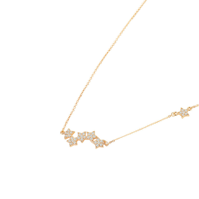 Five-pointed star clavicle chain