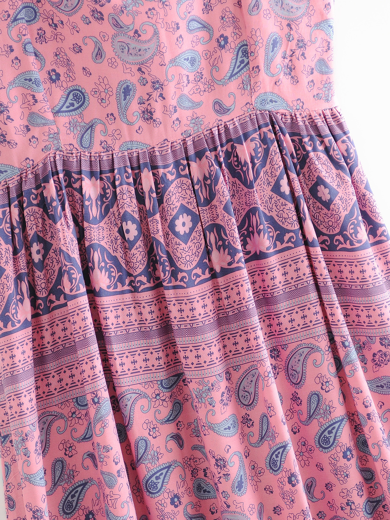 Printed halter strap dress