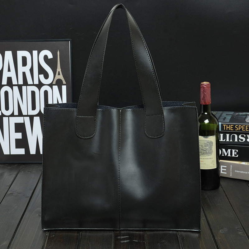 Trendy casual briefcase Black - Shop at LoveMi