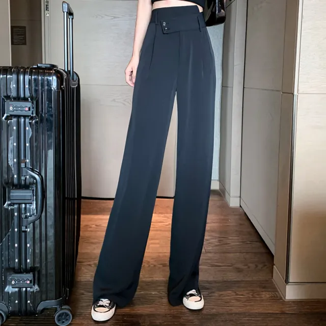 Drape suit pants Black - Shop at LoveMi
