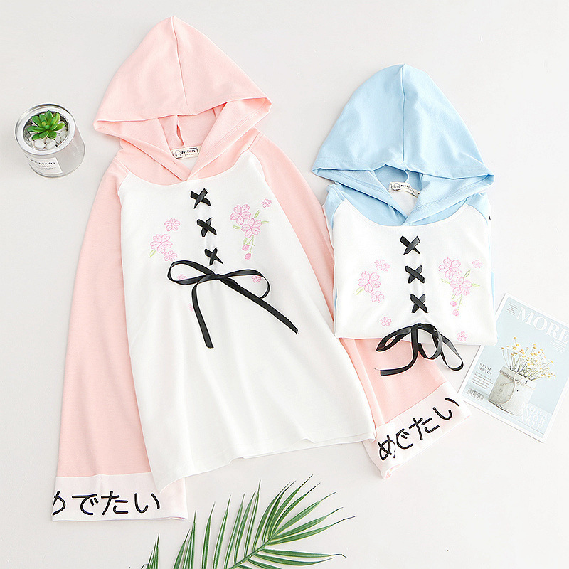 Title 2, Long sleeve hoodie with bow tie