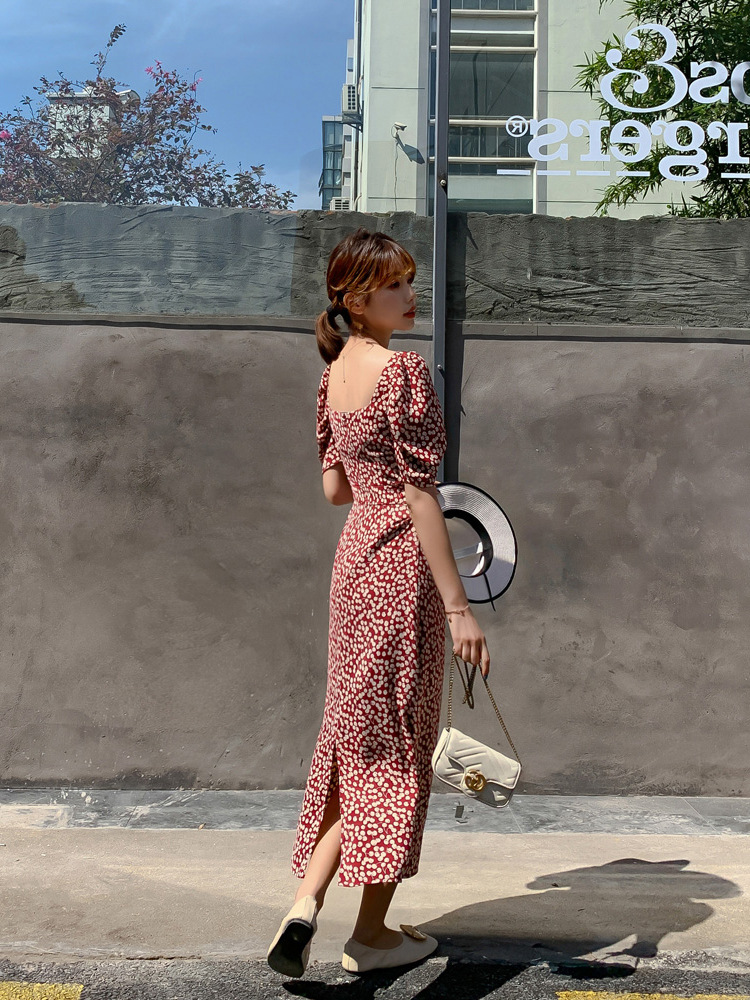 Chiffon skirt with waistline