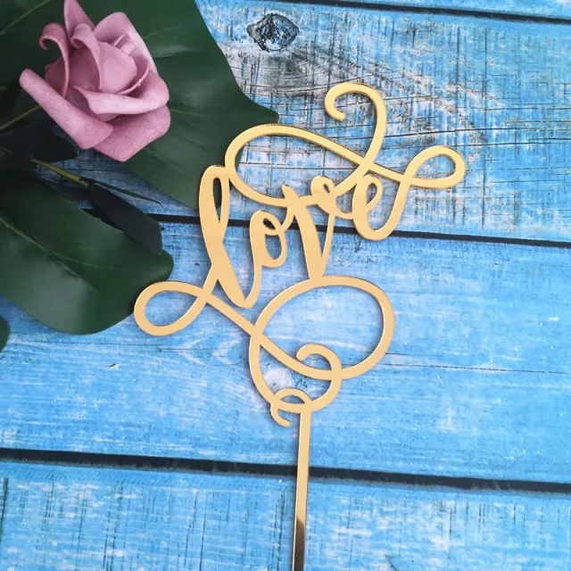 Love cake card Gold - Shop at LoveMi