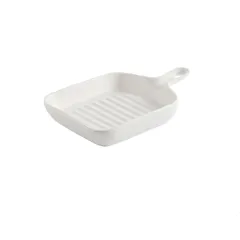 Handle ceramic plate - White - View 1