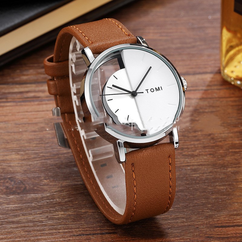 Double-sided hollow belt watch all-match quartz watch