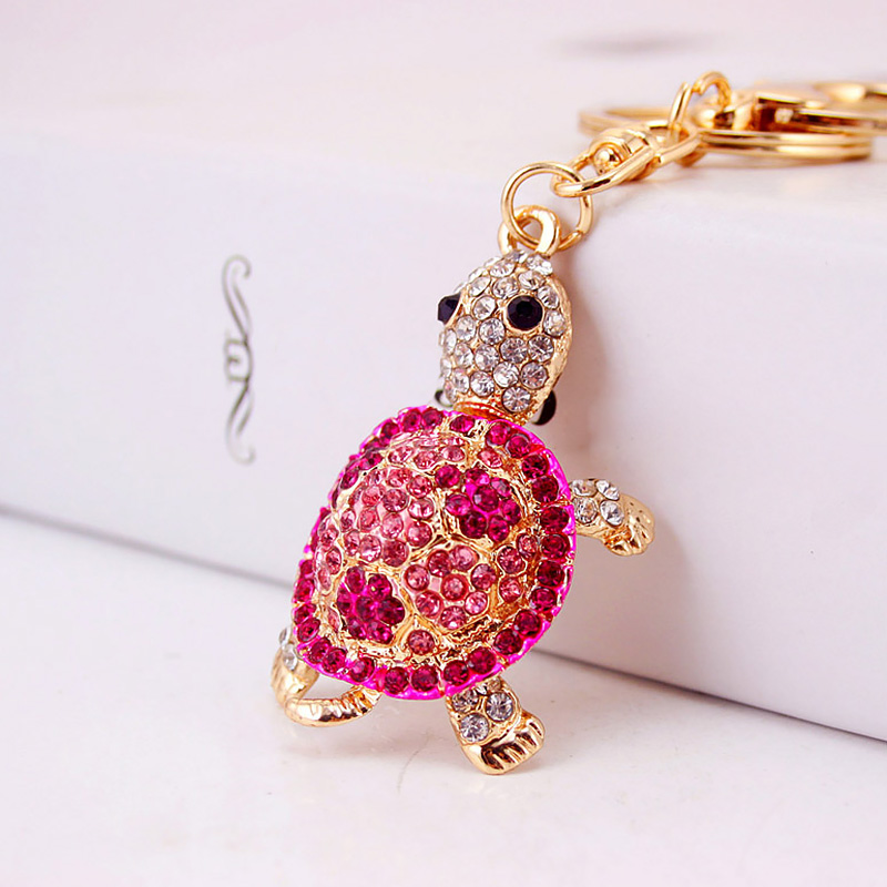 Little turtle car keychain Pink - Shop at LoveMi