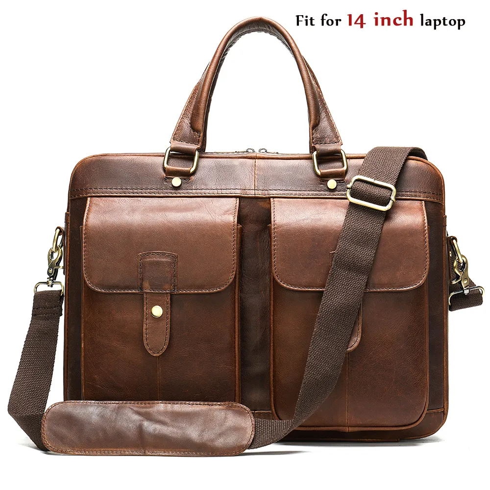 Men's briefcase handbag - Red