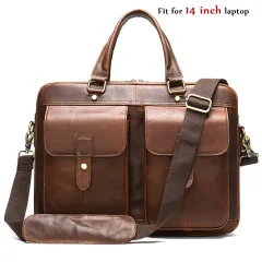 Men's briefcase handbag - Red - View 1