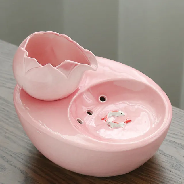 Flowing water fountain, living water cat, feeding water, drinking water artifact Pink Eu - Shop at LoveMi