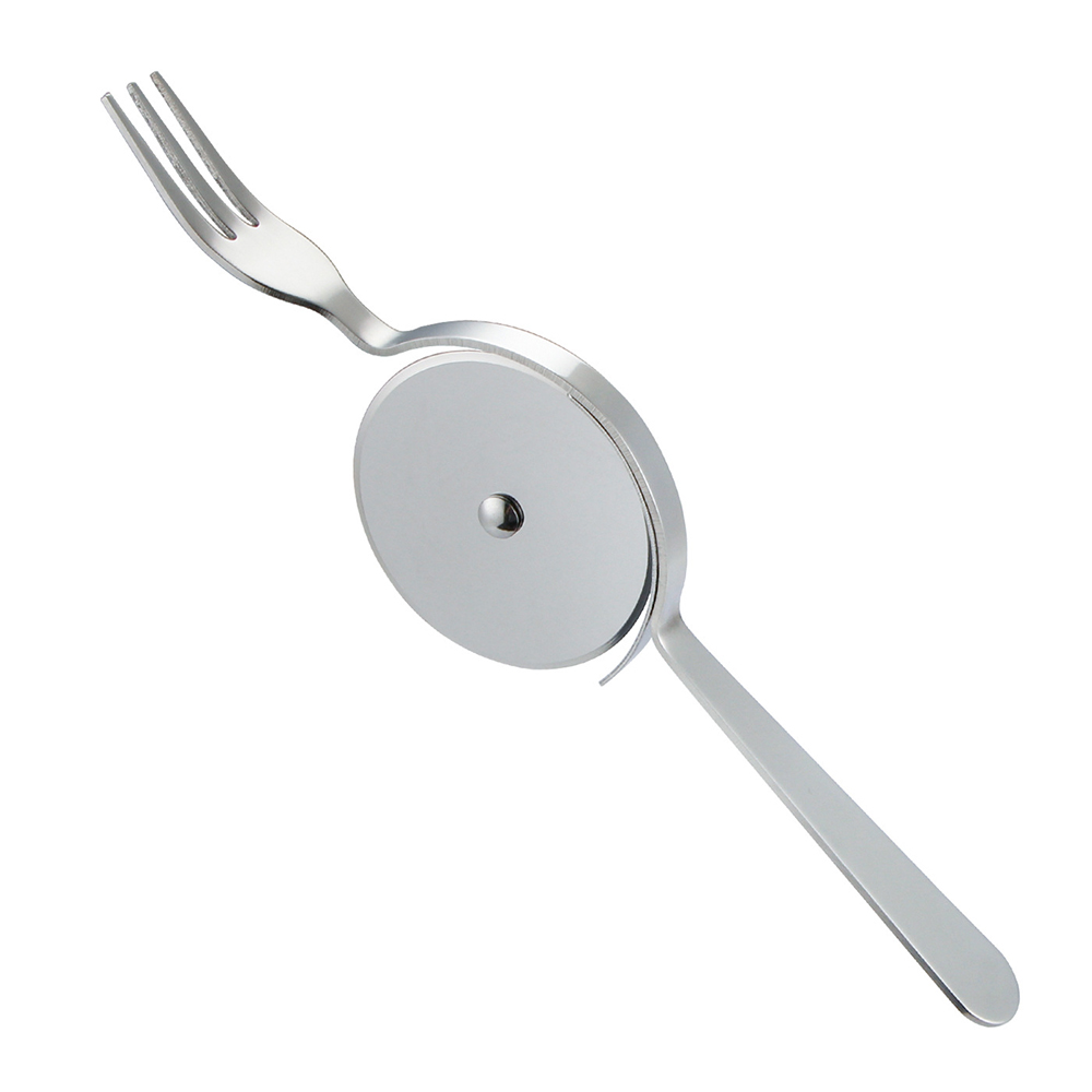 Stainless Steel Cake Cutter with Knife and Fork Silver - Shop at LoveMi