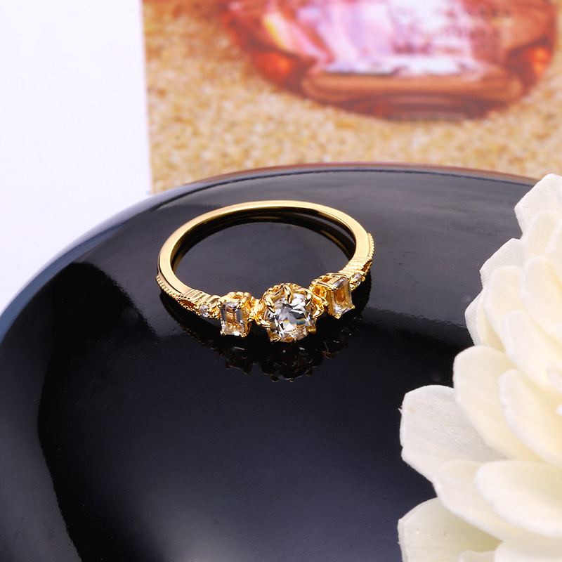 White Topa Ring