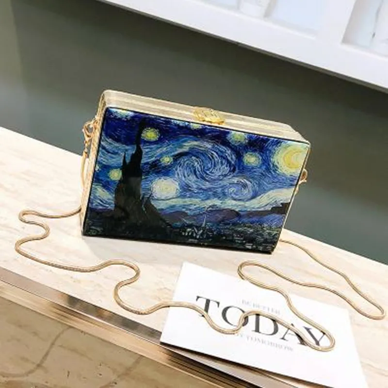 Printed box bag - 3 Style