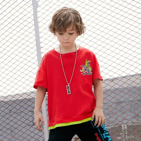 Dinosaur Boy Short Sleeve T-shirt