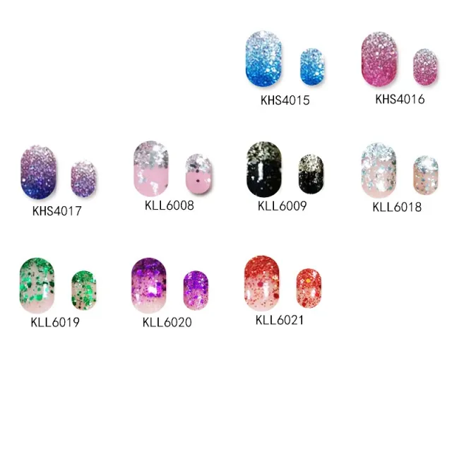 Pearl gloss nail polish film nail sticker Kll6008 - Shop at LoveMi