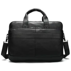 Men's briefcase handbag - Black - View 1