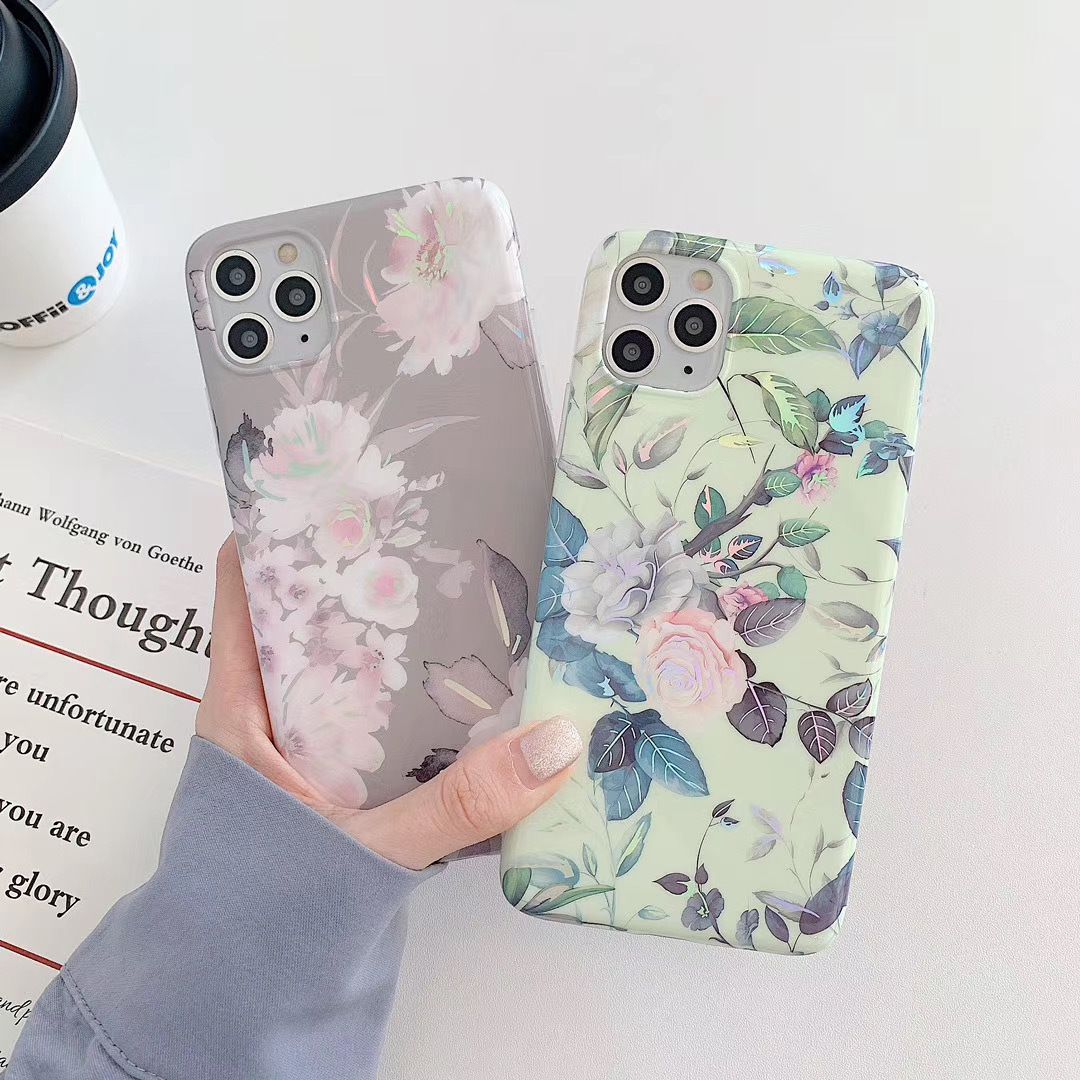 Electroplating laser flower phone case - Image 2