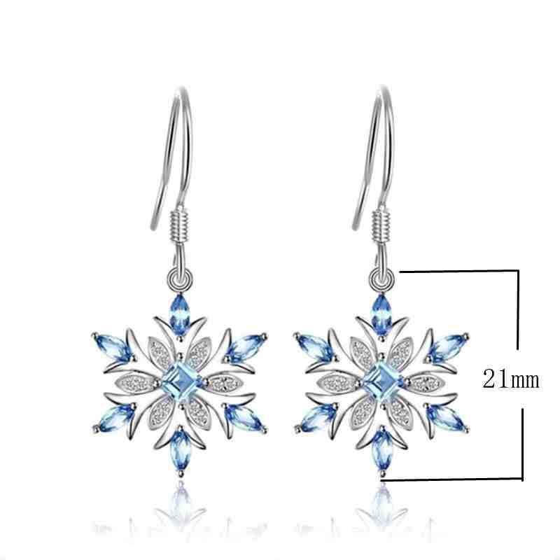 White diamond earrings