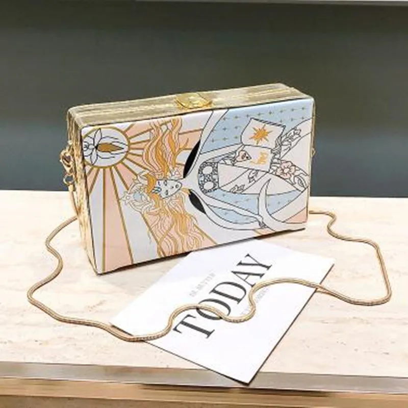 Printed box bag - 1 Style